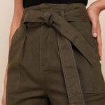 Lulus | Leo Olive Green Paperbag Tie-Waist Cropped Pants in Green Photo 2