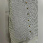 Hollister  Womens Pinstripe Dress Size Medium Short Button Down Front Photo 10