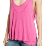 Free People Pink Layered Tank Top Size Small Photo 0