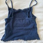 American Eagle Navy lace and bow cami tank top Photo 2
