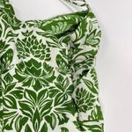 Farm Rio NWOT  Floral Delicate Tapestry Linen Drop-Waist Midi Dress Size XS Green Photo 12