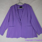 Eloquii New!  purple‎ one button blazer women size 28 Photo 0