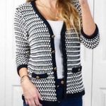 CAbi  Coco Waffle Knit Cardigan Sz S Photo 1
