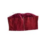Lulus Red Sequined Crop Tube Top XL Party Club Holiday Photo 2
