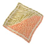 Bill Blass Vintage  Silk Neck Scarf with a Zebra and Spotted Pattern, 27” x 27” Photo 9