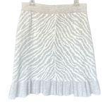 Anthropologie NWT Dolan Left Coast Zebra Ruffle Knit Mini Skirt Sz M Photo 2