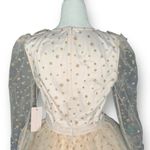 Rachel Parcell  Pastel Pink Gold Metallic Glitter Star Tulle Dress Tiered Skirt Photo 4