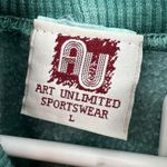 Cape Cod Art Unlimited Sportswear turtleneck teal embroidered sweatshirt L Blue Size L Photo 5