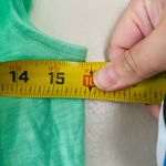 Lilly Pulitzer  Plaza Top Green Sleeveless Ruffled Eyelet Collar Tank Women’s XXS Photo 8