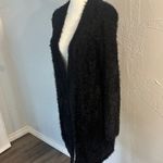 Black Rivet  Women's Fuzzy Black Cardigan Photo 4