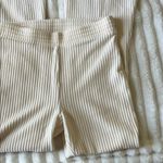 Aerie  Cream Ribbed Corduroy Women's Pants Photo 2