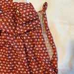 Urban Outfitters NEW Orange Floral Halter Romper Photo 4