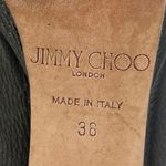 Jimmy Choo  Talula Black Leather Slip On Stiletto High Heeled Boots Booties 5.5 Photo 4