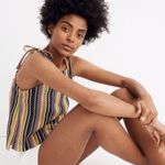 Madewell | Texture & Thread Tie-Shoulder Tank Top in Rainbow Crochet, Size M Photo 2