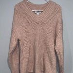 Liz Claiborne Cream V-Neck Sweater Chunky Knit Photo 0