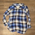 Great Northwest Indigo Blue Plaid Button Down Long Sleeve Shirt Size M Size M Photo 2