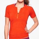 Athleta Pacifica Orange Contoured UPF+ Rashguard Size XS Photo 0
