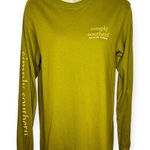 Simply Southern Guacamole Green Chin Up Buttercup Graphic Tee Women’s Size Small Photo 0