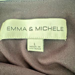 Emma & Michele Emma & Michelle Navy Blue Jumpsuit Large Wide Leg Tie Waist Drape Office Stretch Photo 3