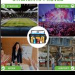 Clear black trimmed mini stadium approved backpack full size New Photo 2