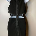 Topshop Black Side Cage Cutout Bodycon Dress Photo 3