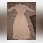 Gabrielle Union Cream asymmetrical Dress with side openings and back open White Size 14 Photo 7