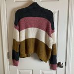 American Eagle Colorblock Open Front Cardigan Sweater size large Pink Photo 5