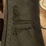 SLVRLAKE Black Distressed London Jeans in Shadow Ridge High Rise Straight 29 Black Size 31 Photo 4