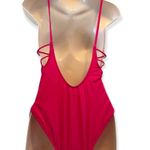 Topshop Hot Pink One Piece Swimsuit Size 6 NEW Photo 2
