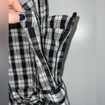 Hollister  Black/White/Blue Plaid Belted Dress Photo 4