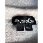 Steven Alan Cream Gray Cashmere Blend Crewneck Sweater Side Slit Large Neutral Photo 8