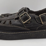 No Boundaries VTG  10 Haley Chunky Sandals Brown Leather Platform 90s Y2K Grunge Photo 0