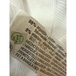 ZARA NEW Women's White Rib Knit Short Sleeve Crew Neck Bodysuit T-shirt Top Sz M Photo 4