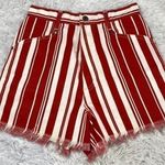 Bonjour Vintage  striped high waisted shorts 3/4 Deadstock Photo 0