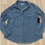 kim rogers  NWT denim button down PL Photo 0