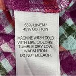 Vineyard Vines Palmetto Plaid Popover Linen Shirt Pink 00 Photo 9