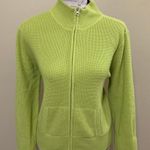 Cato Green Zipper Long Sleeve Large Sweater Photo 0