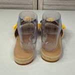 Loft  Women's Pom Pom Raffia Slides/Sandals Tan/Multi-8 Photo 4