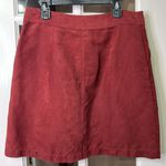 Banana Republic  Faux Suede Rust Cargo Mini Skirt Size 2 Photo 3