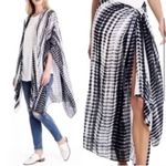 Michael Stars Convertible Ruana Alligator Tie-Dye Scarf Wrap Sarong Boho Beachy Photo 12