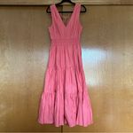 Anthropologie  Maeve Sleeveless Tiered Maxi Dress Coral Size 8 Photo 1