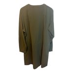 Orvis XL Army Green Button Down Utility Drawstring Waist Short Dress Zip Pockets Photo 3