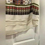 Daniel Rainn  Flowy Layered Earth Tone Aztec Print Sleeveles Blouse Button Size S Photo 4