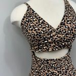 Aerie Tan Animal Print One Piece Swimsuit Photo 6