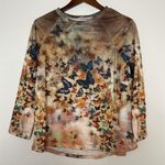 Miss Look  Butterfly Long Sleeve Tee Photo 0