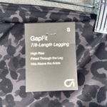 GapFit Leggings 7/8 Length High Rise Fitted‎ Leopard Print Black Gray Size Small Photo 7
