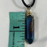 Vintage Women's Multicolor set of 2 Crystal Necklace SKU 6030 Blue Photo 4