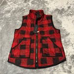 Rachel Red and Black Plaid Vest Photo 0