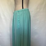ZARA Trafalu Maxi Skirt Sz L Teal Fairy Boho Coastal Y2K Pull On Flowy Pockets Photo 5