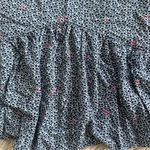 J. Crew Mercantile V Neck Floral Top With Empire Waist Navy White Pink Size M Blue Size M Photo 2